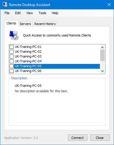 Mini-App Example: Remote Desktop Assistant